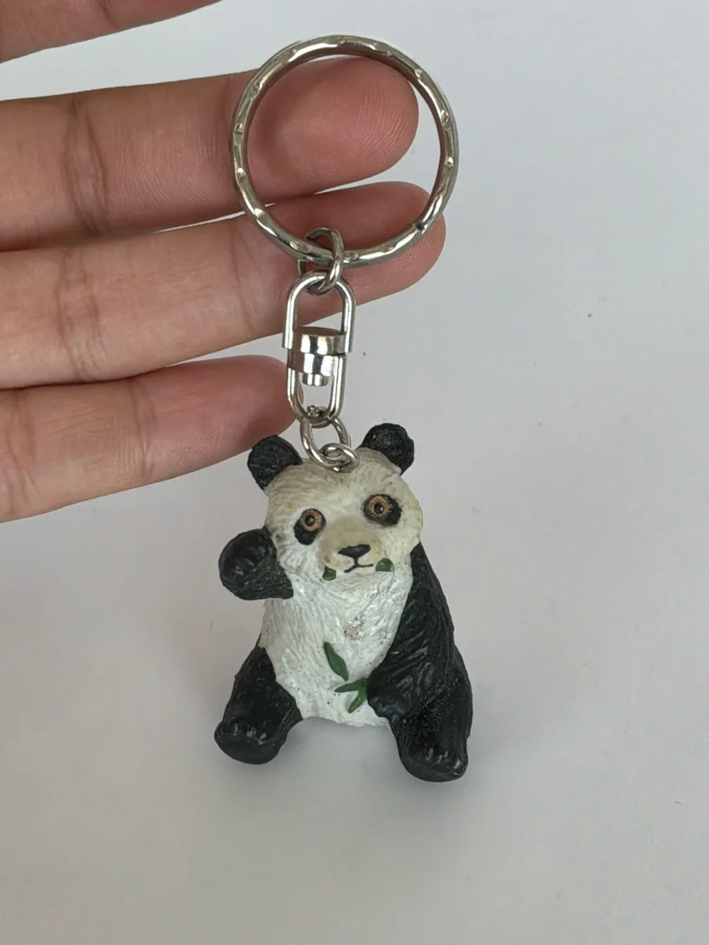 Panda Keychain Pet Accessory in Black and White